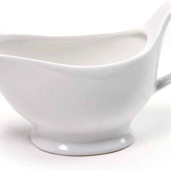 Porcelain Gravy Sauce Boat with Stand and Candle - Picture 6 of 6